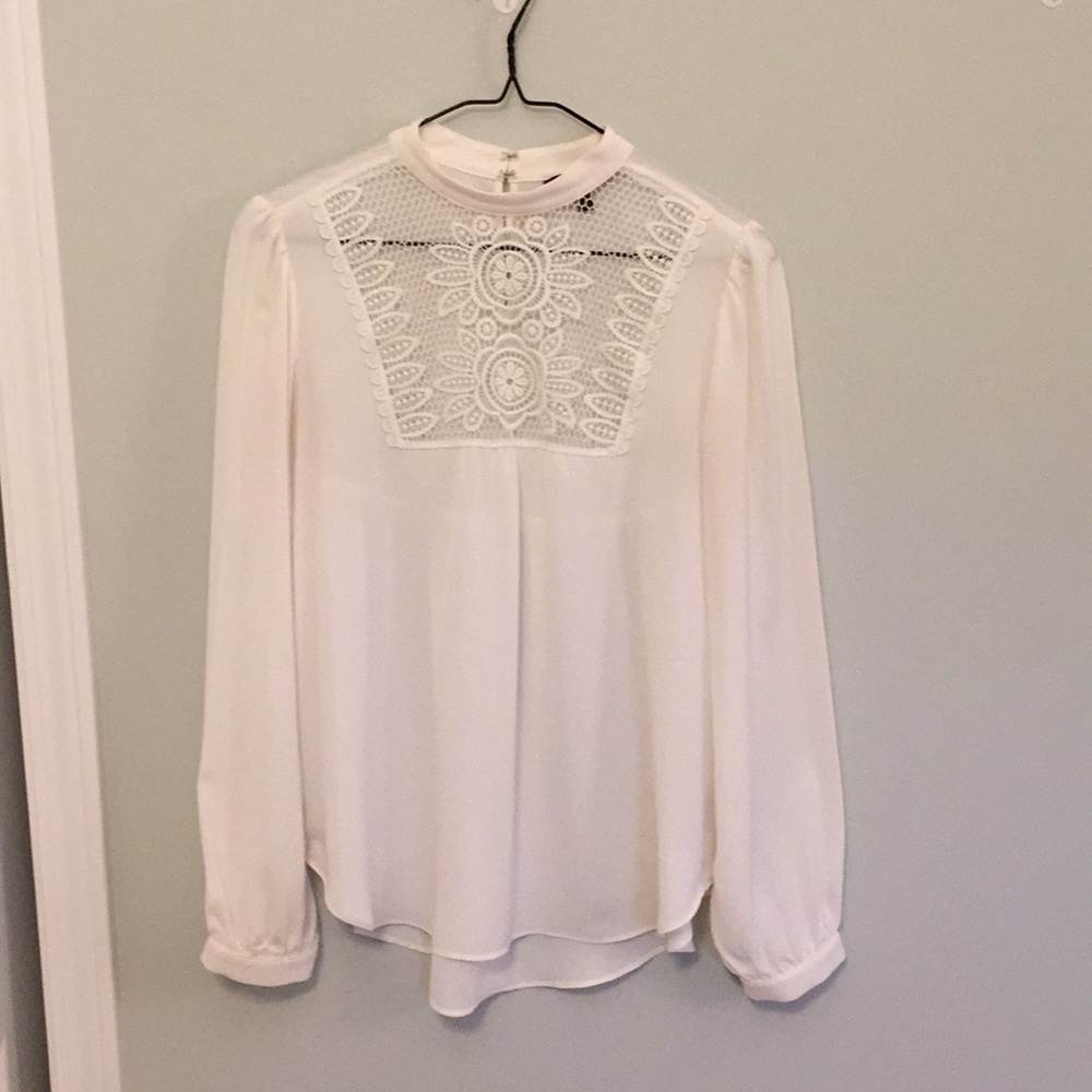 Express mock neck blouse
